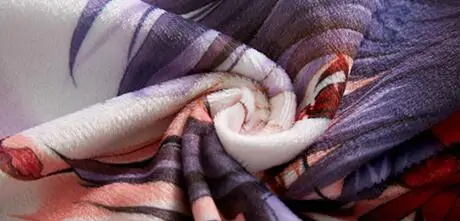 Plüschstoff (Plush) für Dakimakura-Bezüge mit flauschiger Mikrofaser-Textur