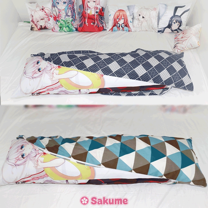 Schwarze Sichtschutzhülle für Dakimakura – blickdicht — 1